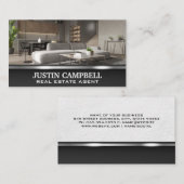 Real Anwesen | Modernes Zuhause Visitenkarte (Vorne/Hinten)