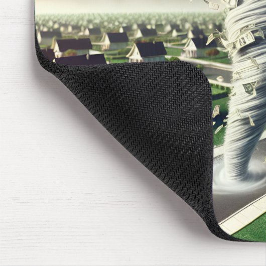 Real Anwesen Money Tornado Mousepad (Ecke)