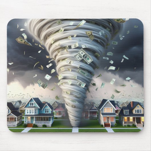 Real Anwesen Money Tornado Mousepad (Vorne)
