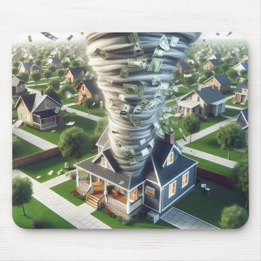 Real Anwesen Money Tornado Mousepad (Vorne)