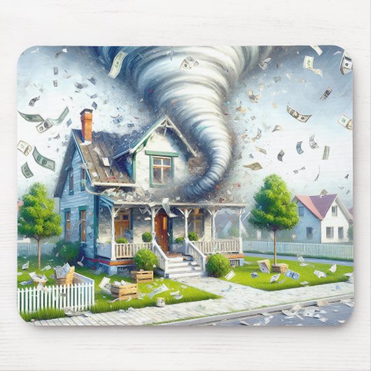 Real Anwesen Money Tornado Mousepad (Vorne)