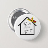 Real Anwesen Nacho Average Agent Sombrero Button (Vorne & Hinten)