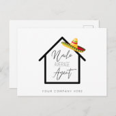 Real Anwesen Nacho Durchschnittliche Agent-Werbung Postkarte (Vorne/Hinten)