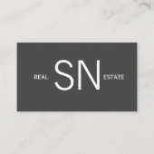 Real Anwesen Navy & Gold Realtor QR-Code Visitenkarte (Vorderseite)