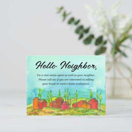 Real Anwesen Neighbour Marketing verkaufen Ihre Zu Postkarte (Stehend Vorderseite)