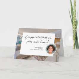 Real Anwesen New Zuhause Foto Business Note Card Karte