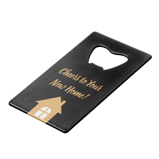 Real Anwesen New Zuhause Owner Closing-Geschenk Geldbeutel Flaschenöffner (Rückseite Schrägansicht)