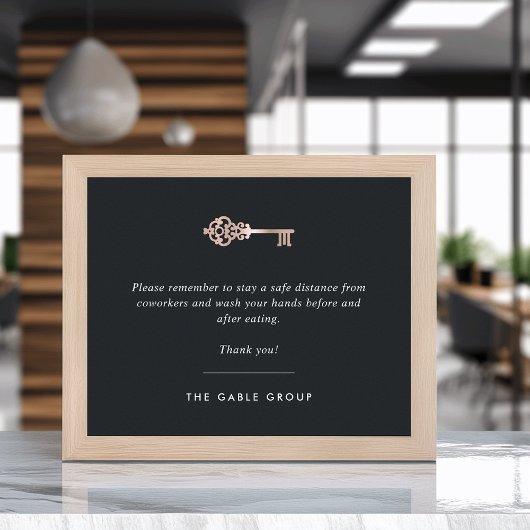 Real Anwesen Office Wohnzimmer/Küche Wohnsicherhei Poster