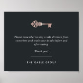 Real Anwesen Office Wohnzimmer/Küche Wohnsicherhei Poster (Vorne)