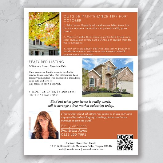 Real Anwesen Oktober Newsletter Werbeaktion Flyer