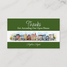 Real Anwesen Open House Danke Green Terminkarte