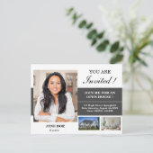 Real Anwesen Open House Einladung Postkarte (Stehend Vorderseite)