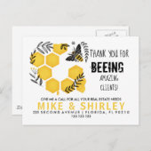 Real Anwesen Open House Honey Bee Pop per Postcard Ankündigungspostkarte (Vorne/Hinten)