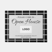 Real Anwesen Open House Modern Logo Fußmatte (Vorderseite)