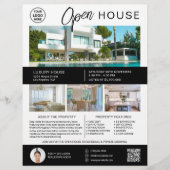 Real Anwesen Open House Modern Script Logo Flyer (Vorne)