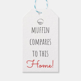 Real Anwesen Open House Muffin vergleicht Geschenkanhänger