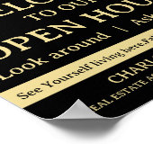 Real Anwesen Open House Poster (Ecke)