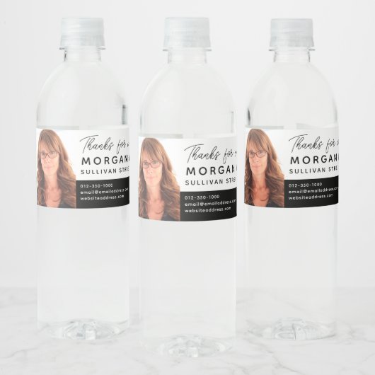 Real Anwesen Open House QR Code Marketing Wasserflaschenetikett (Flaschen)