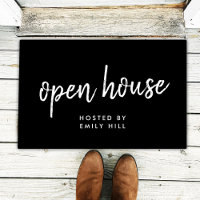 Real Anwesen Open House Stilvolle Black Realtor