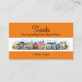 Real Anwesen Open House Vielen Dank Terminkarte