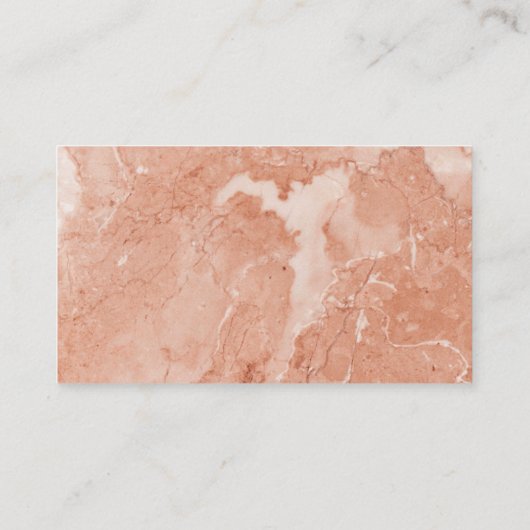 Real Anwesen | orangefarbener Marmor | Klassischer Terminkarte (Rückseite)