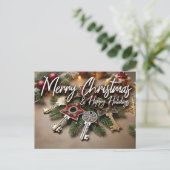 Real Anwesen Postcard - Weihnachten (Stehend Vorderseite)