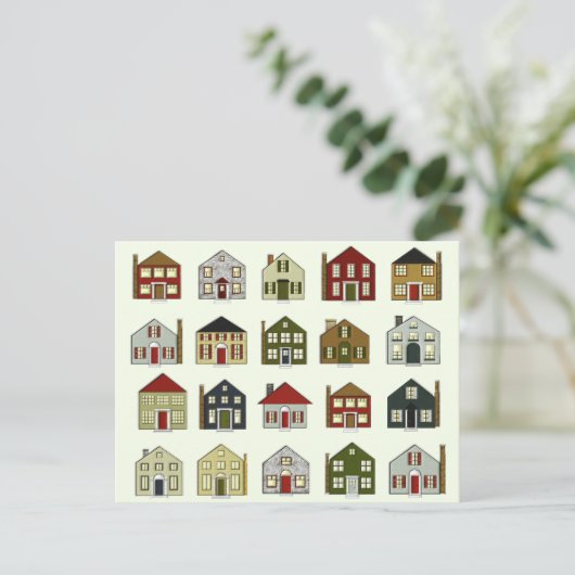 Real Anwesen Postkarte (Stehend Vorderseite)