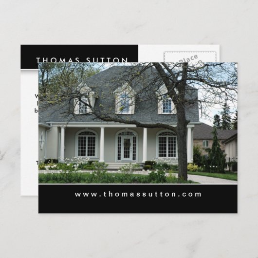 Real Anwesen Postkarten Hübsch Haus / Zuhause (Vorne/Hinten)