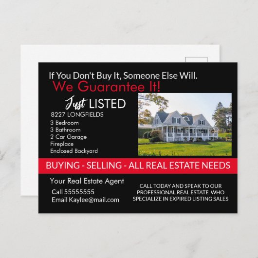 Real Anwesen Probleme beim Verkauf Ihrer Zuhause? Postkarte (Vorne/Hinten)