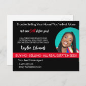 Real Anwesen Probleme beim Verkauf Ihrer Zuhause?  Postkarte (Vorne/Hinten)