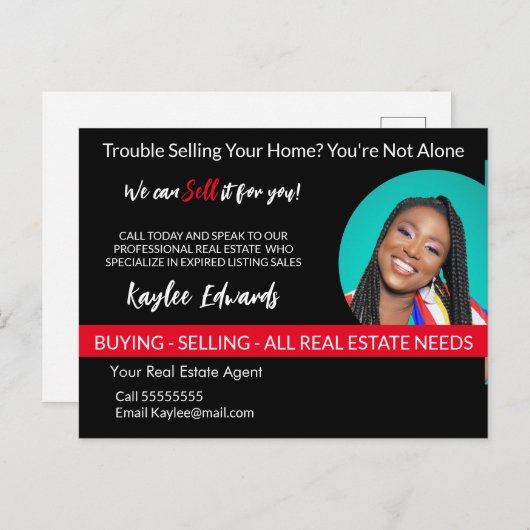 Real Anwesen Probleme beim Verkauf Ihrer Zuhause?  Postkarte (Vorne/Hinten)