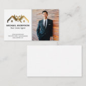 Real Anwesen Property Gold Logo | Geschäftsmann Visitenkarte (Vorne/Hinten)