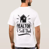 Real Anwesen Property Realtor Men's Basic T - Shir T-Shirt (Rückseite)