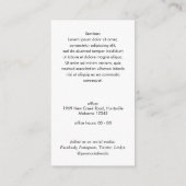 Real Anwesen QR-Code berufliches einfaches Foto Visitenkarte (Rückseite)