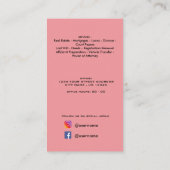 Real Anwesen QR Code berufliches Foto elegant Visitenkarte (Rückseite)