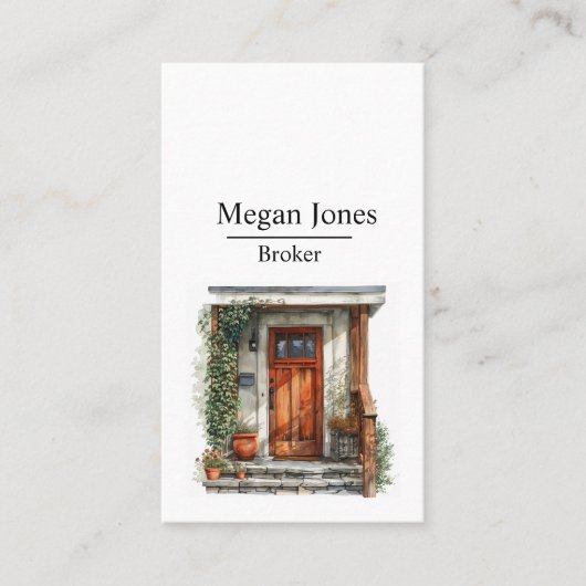 Real Anwesen, Realtor, Broker Business Card Visitenkarte (Vorderseite)