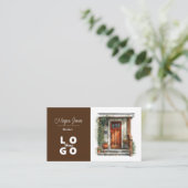 Real Anwesen, Realtor, Broker Business Card Visitenkarte (Stehend Vorderseite)