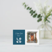 Real Anwesen, Realtor, Broker Business Card Visitenkarte (Stehend Vorderseite)