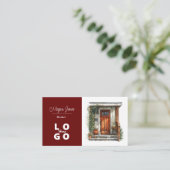 Real Anwesen, Realtor, Broker Business Card Visitenkarte (Stehend Vorderseite)