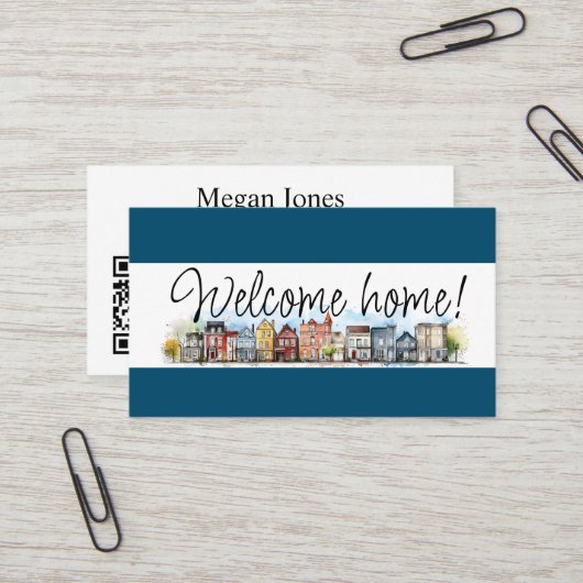 Real Anwesen, Realtor, Broker Visitenkarte (Vorderseite/Rückseite Beispiel)