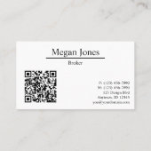 Real Anwesen, Realtor, Broker Visitenkarte (Rückseite)