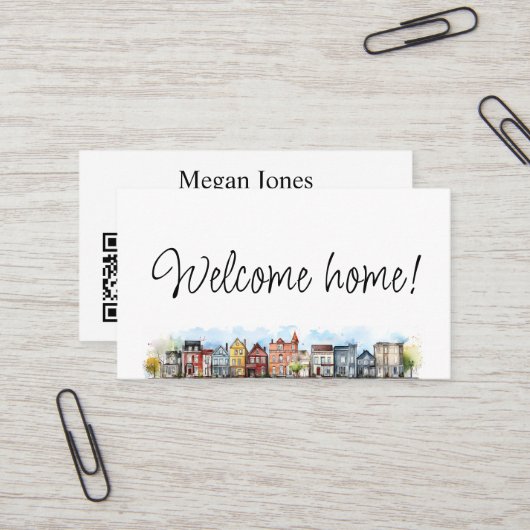 Real Anwesen, Realtor, Broker Visitenkarte (Vorderseite/Rückseite Beispiel)