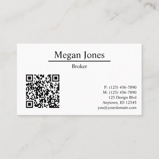 Real Anwesen, Realtor, Broker Visitenkarte (Rückseite)