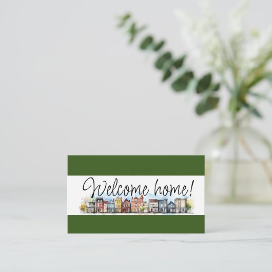 Real Anwesen, Realtor, Broker Visitenkarte (Stehend Vorderseite)