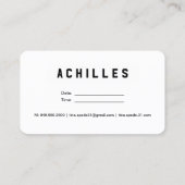 Real Anwesen Realtor Business Cards Visitenkarte (Rückseite)