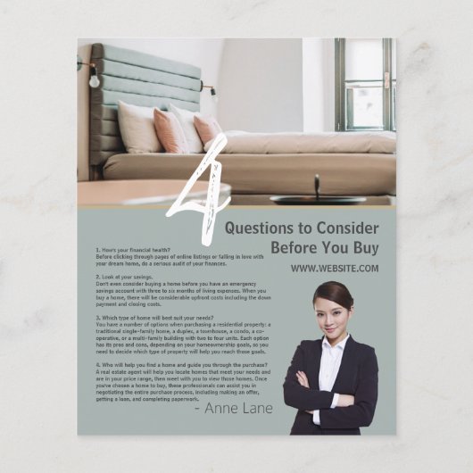 Real Anwesen Realtor Flyer  (Hinten)