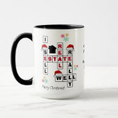 Real Anwesen Realtor Geschenk CHRISTMAS Tasse (Links)