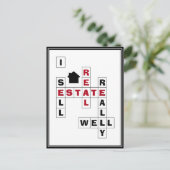 Real Anwesen Realtor Marketing Postkarte (Stehend Vorderseite)