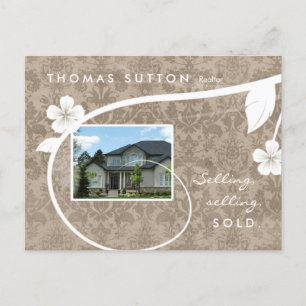 Real Anwesen / Realtor Postcard individuell anpass Postkarte