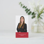 Real Anwesen Red Bar Visitenkarte (Stehend Vorderseite)